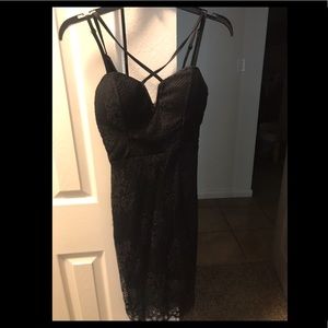 Black slimming dress